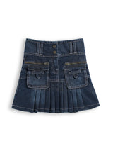 Girls Denim Skirt with Pocket Detailing