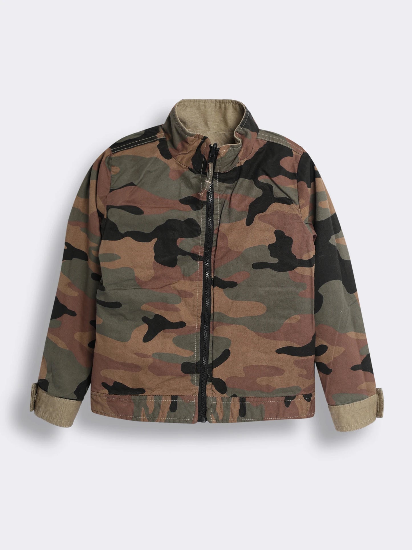 Boys Cotton Multi-Pocket Utility Jacket