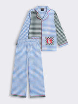 Boys Cotton Check Nightwear Set