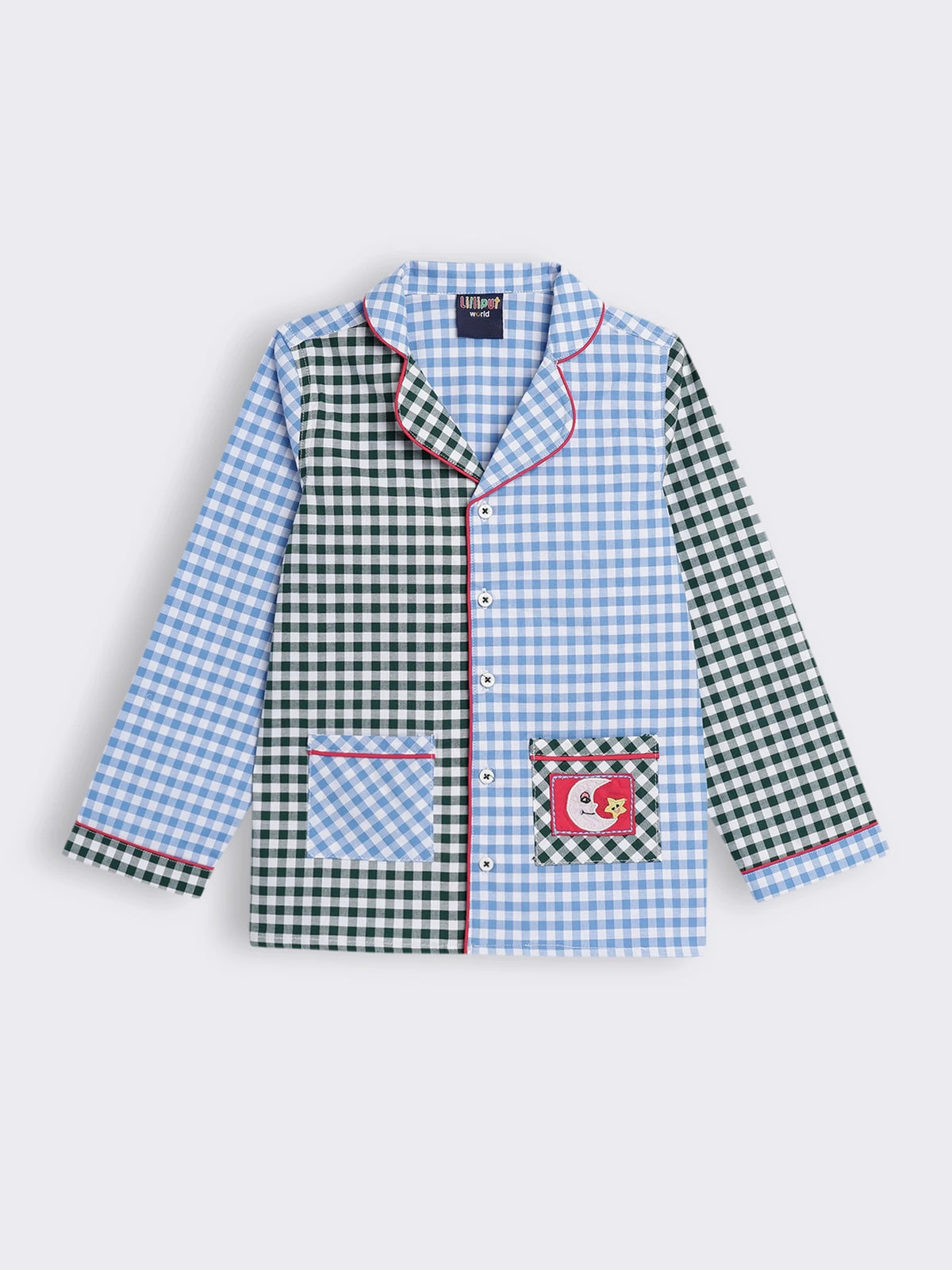 Boys Cotton Check Nightwear Set