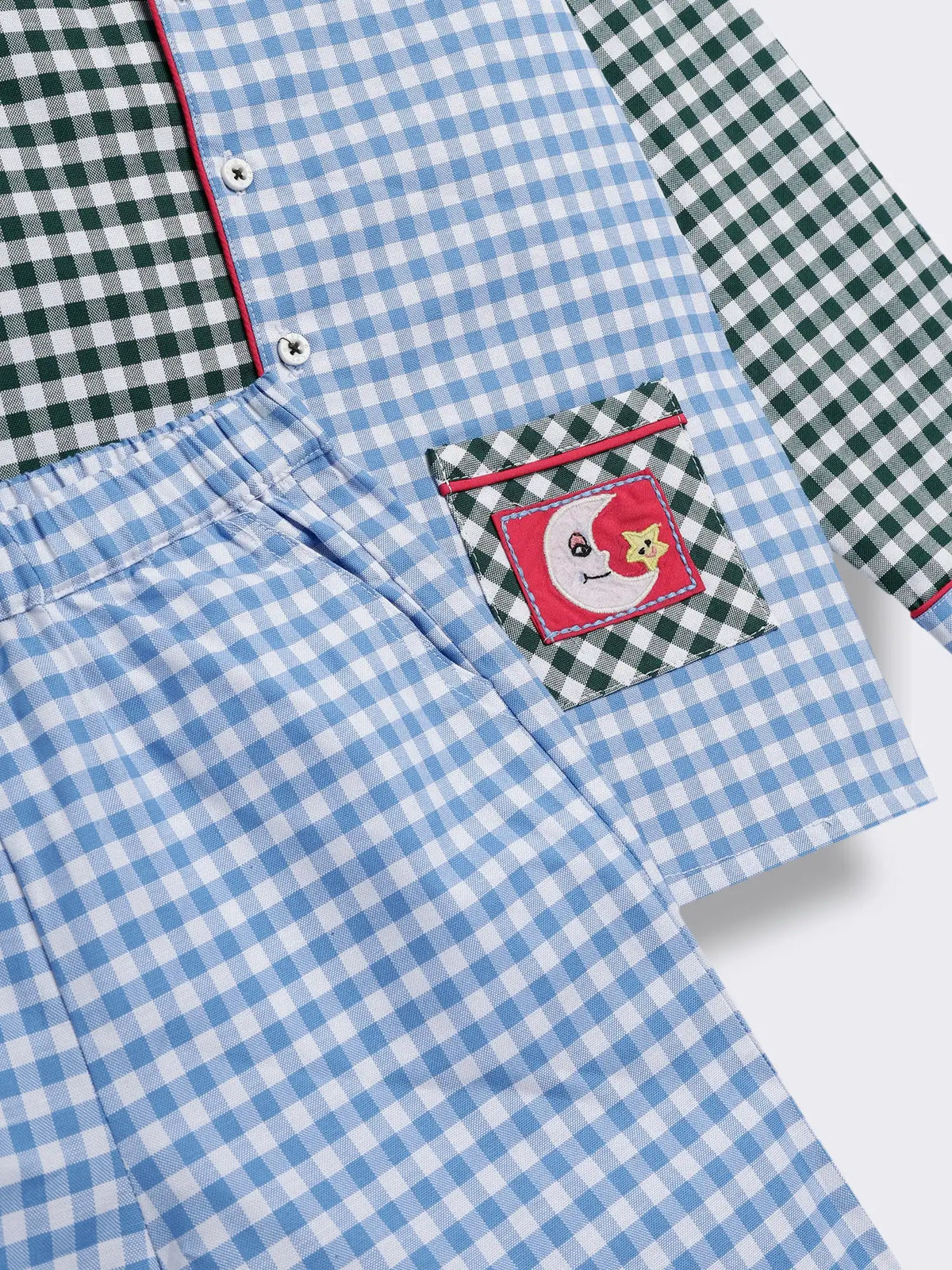 Boys Cotton Check Nightwear Set