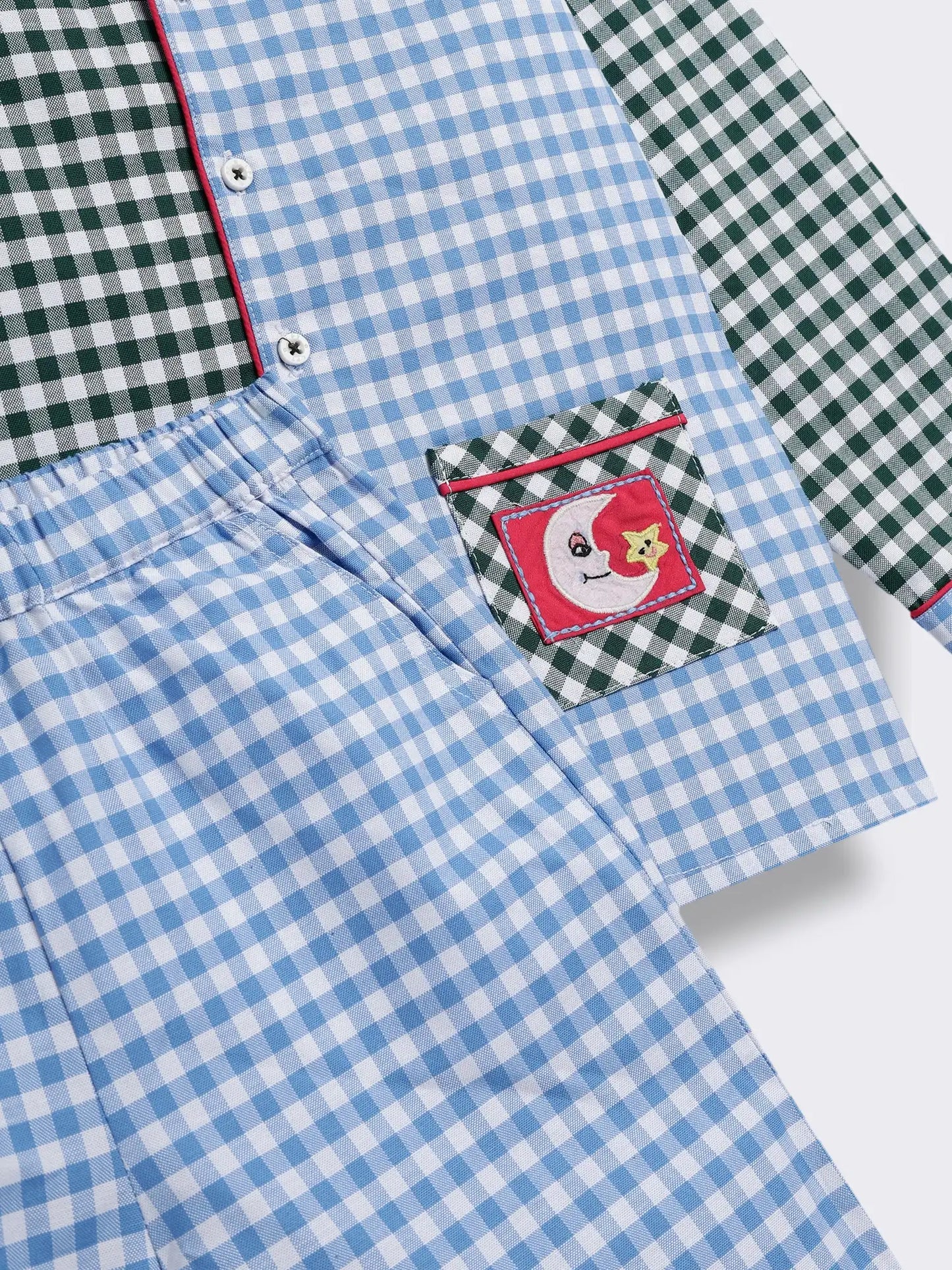 Boys Cotton Check Nightwear Set