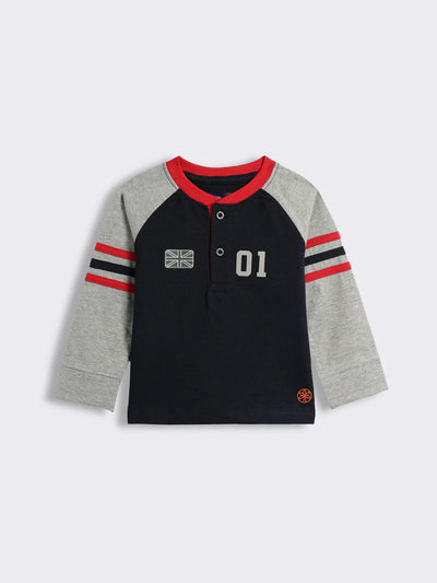 Toddler Boys Full Sleeve Raglan T-Shirt