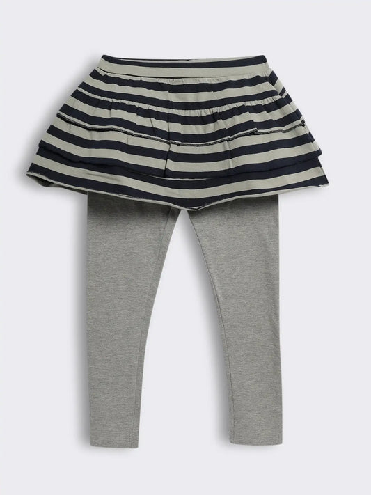 Girls Layered Skirt Leggings