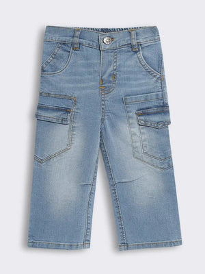 Toddler Boys Cargo Fit Jeans with Pocket Detailing