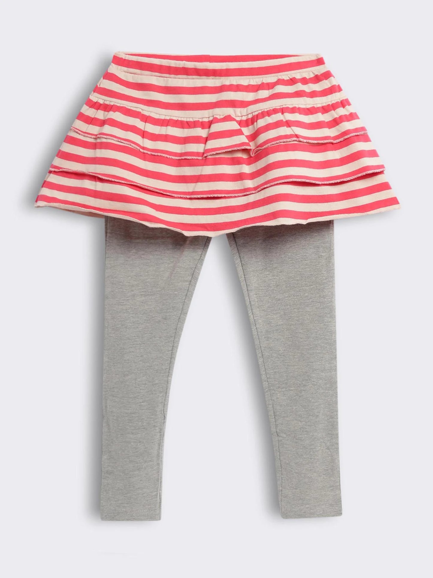 Girls Layered Skirt Leggings