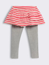Girls Layered Skirt Leggings