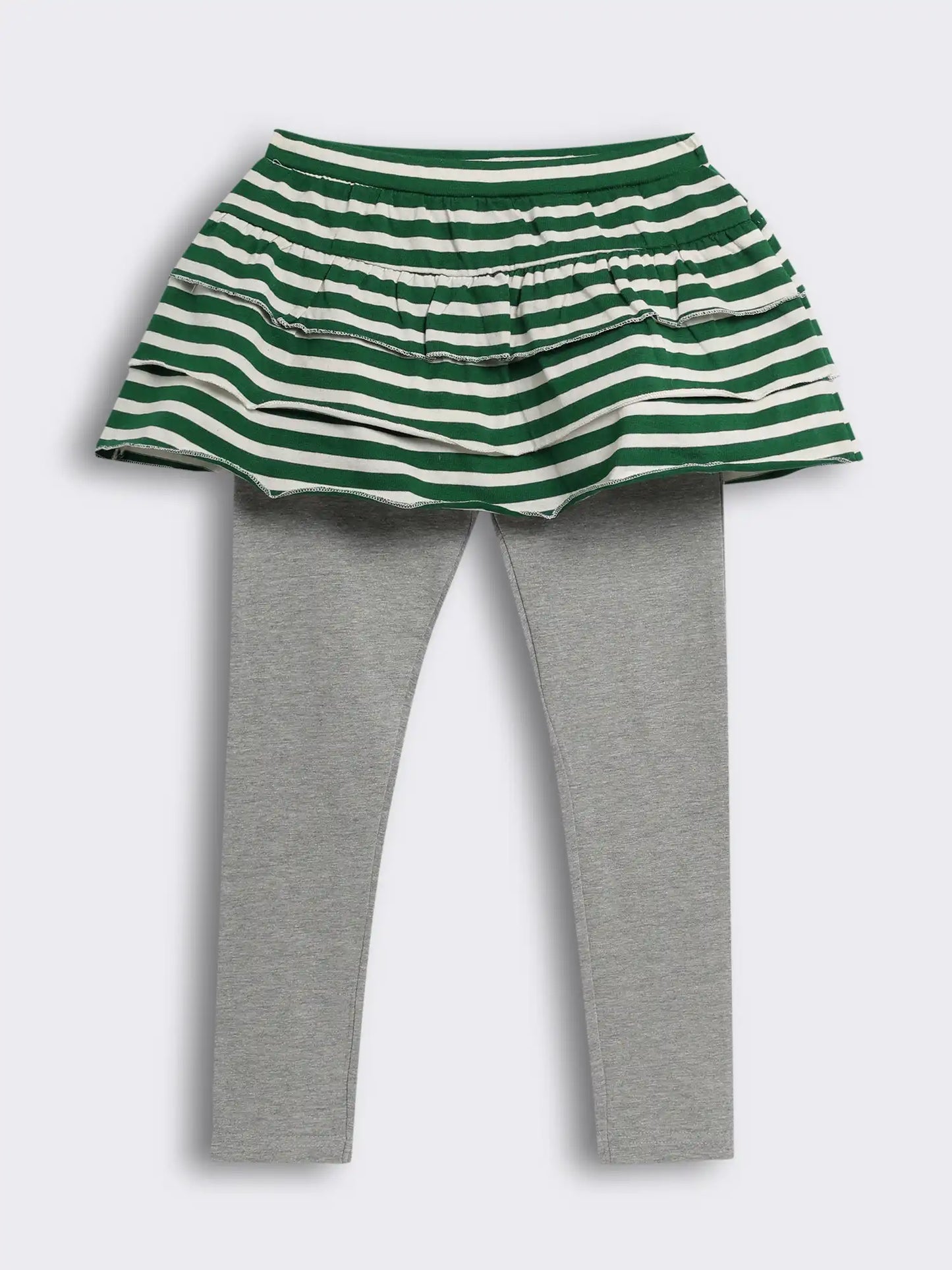 Girls Layered Skirt Leggings