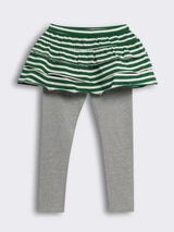 Girls Layered Skirt Leggings