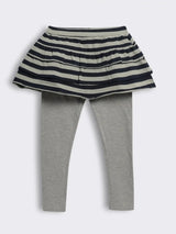 Girls Layered Skirt Leggings