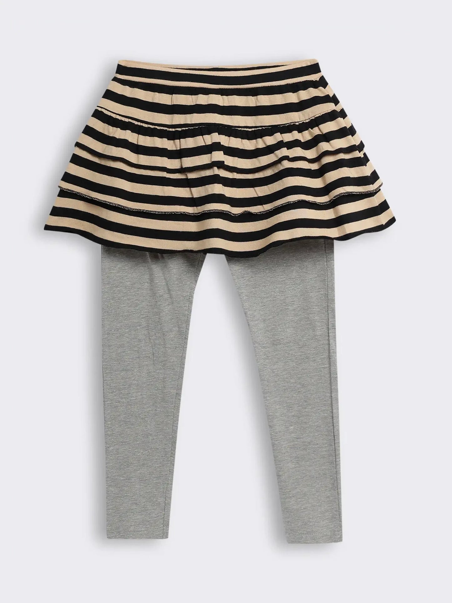 Girls Layered Skirt Leggings