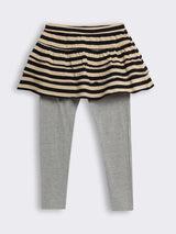 Girls Layered Skirt Leggings