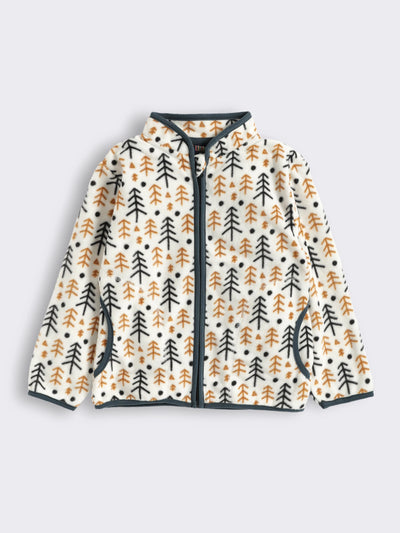 Toddlers Girls Printed Zip-Up Jacket