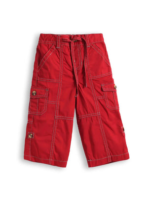 Toddler Boys Cargo Pants with Stitching Details