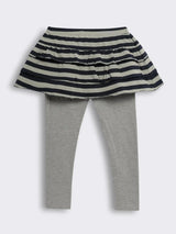 Girls Layered Skirt Leggings