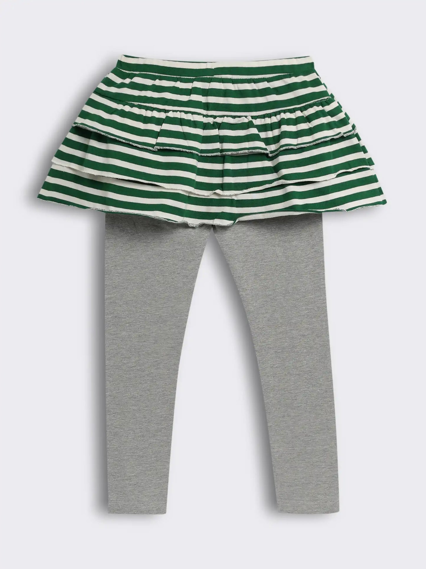 Girls Layered Skirt Leggings