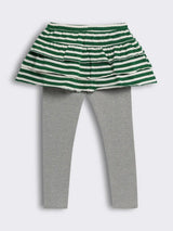 Girls Layered Skirt Leggings