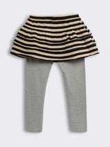 Girls Layered Skirt Leggings