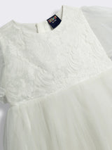 Girls Net Party Dress with Ruffles