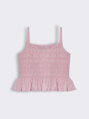 Toddler Girls Smocked Top with Frill
