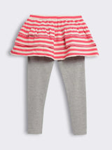 Girls Layered Skirt Leggings