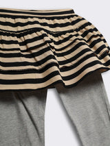Girls Layered Skirt Leggings
