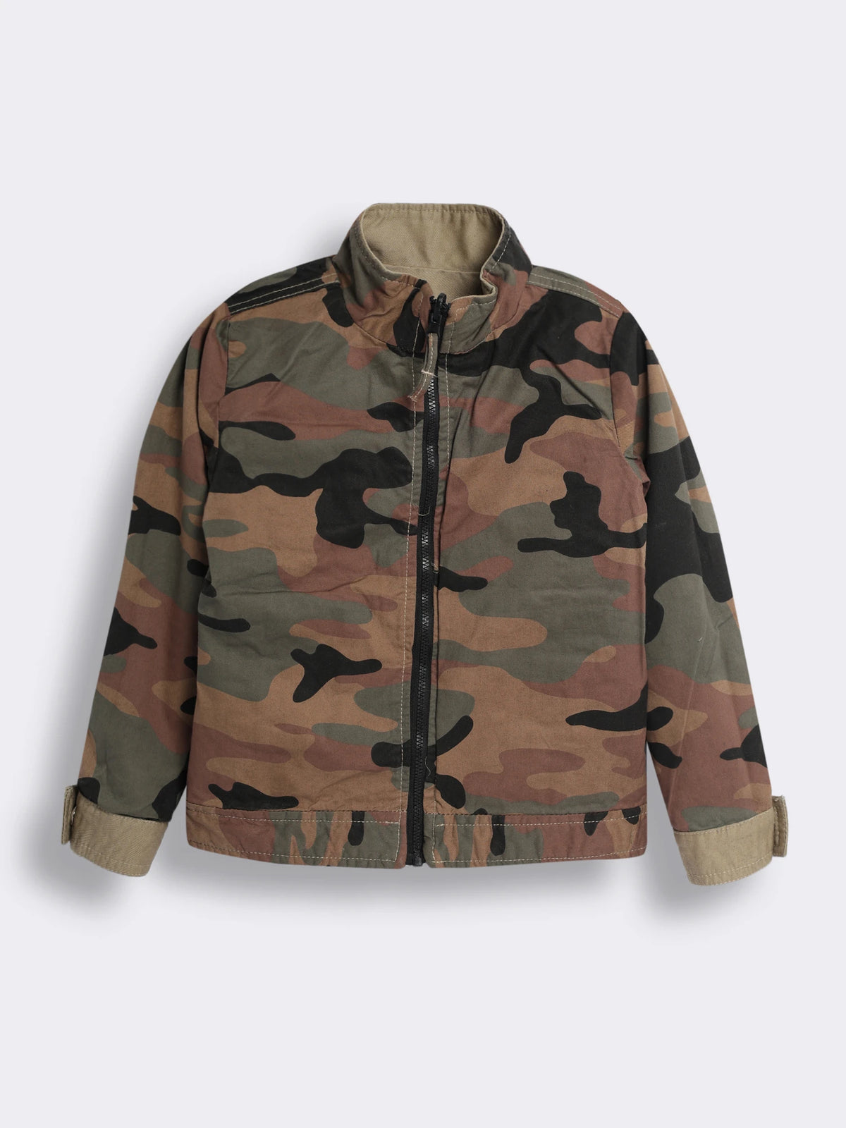 Boys Cotton Multi-Pocket Utility Jacket