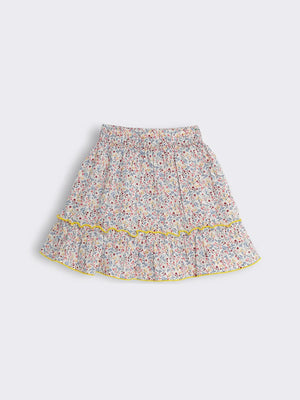 Toddler Girls Printed Skirt with Elastic Waist