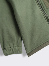 Boys Full Zip Fleece Jacket with Contrast Patch Pocket