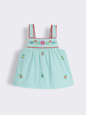 Toddler Girls Cotton Top with Embroidery