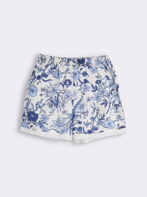 Toddler Girls Floral Printed Shorts