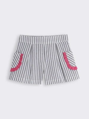 Toddler Girl Striped Cotton Shorts