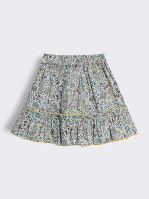 Toddler Girls Printed Skirt with Elastic Waist