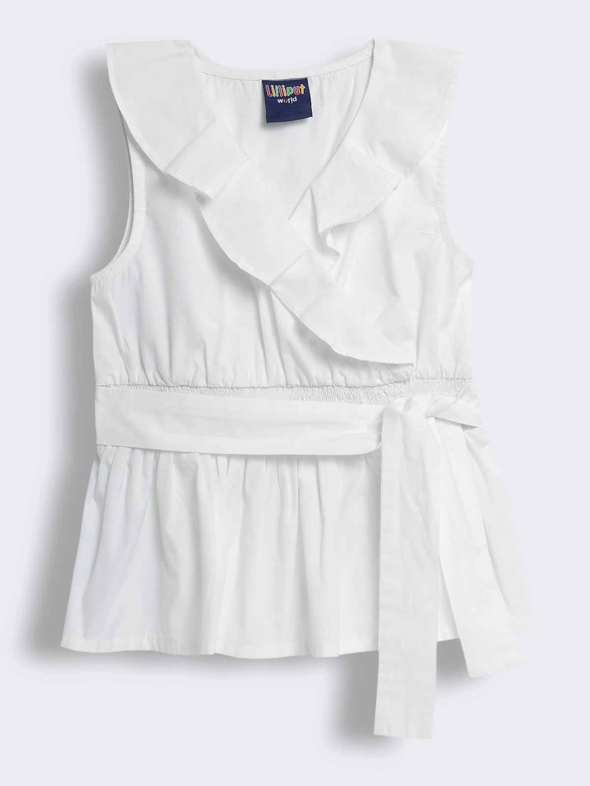 Smocking Li Girls Cotton Sleeveless Frill Top with Smocking – Lilliput World