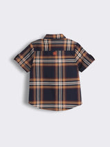 Toddler Boys Cotton checkered shirt with Cargo Shorts - 2 Piece Outfit Set