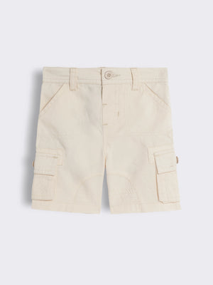 Toddler Boys Cotton Bermuda Shorts with Pocket Detailing