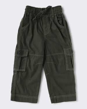Toddler Boys Cotton Multi Pocket Utility Trouser