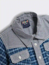 Toddler Boys Cotton Checked Half Sleeve Shirt with Pockets