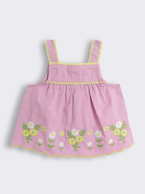 Toddler Girls Embroidered Cotton Top