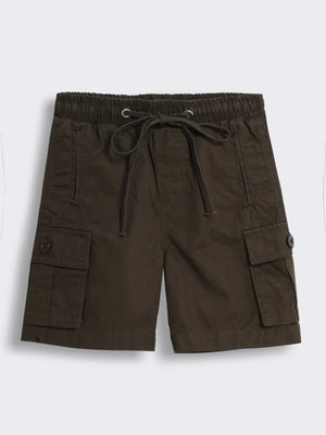 Toddler Boys Cargo Style Bermuda Shorts with Elasticated Waistband