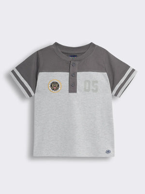 Boys Cotton Half Sleeve Striped T-Shirt