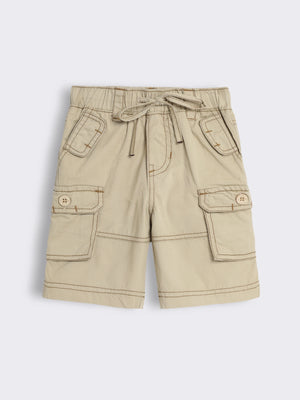 Toddler Boys Cotton Bermuda Shorts with Elasticated Waistband