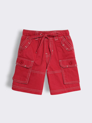 Toddler Boys Cotton Bermuda Shorts with Elasticated Waistband