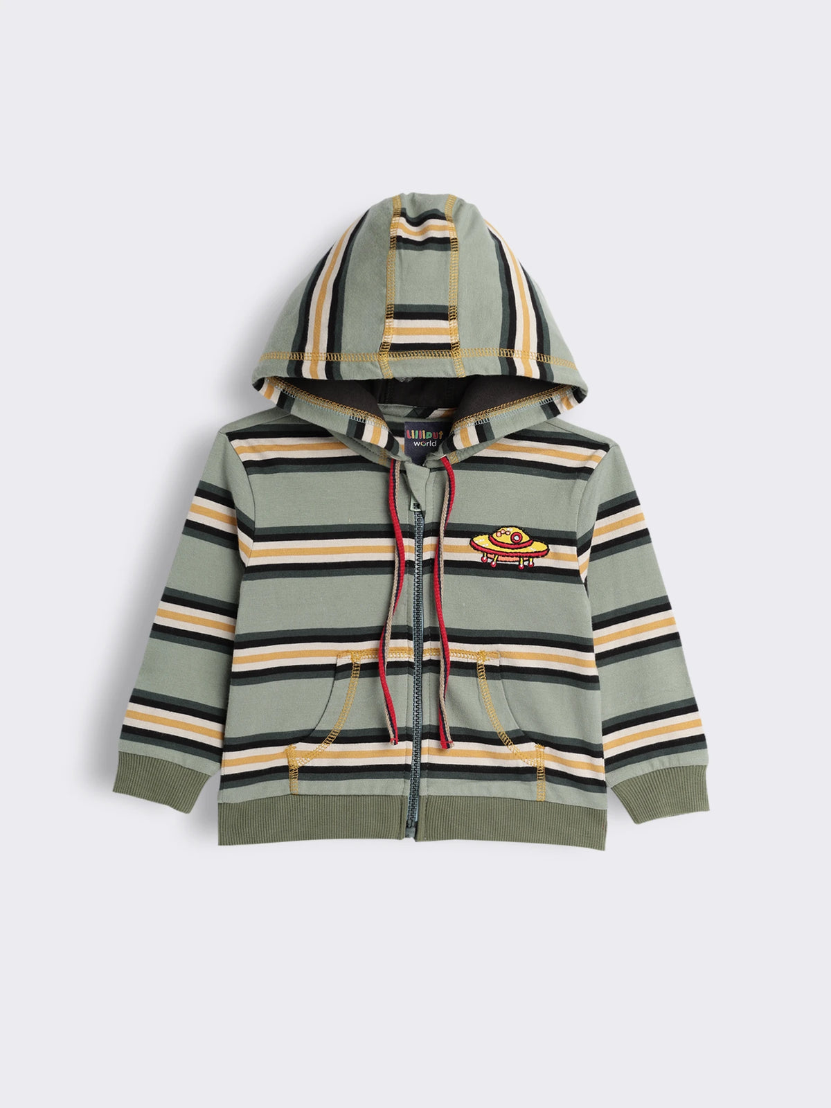 Baby Boys Striped Hooded Sweatshirt and Jogger Pants 2-Piece Outfit Set
