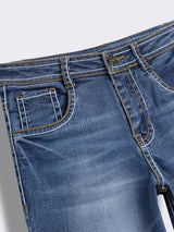 Boys Denim Jeans with Signature Contrast Stitch Detailing