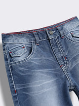 Boys Denim Jeans with Signature Contrast Stitch Detailing