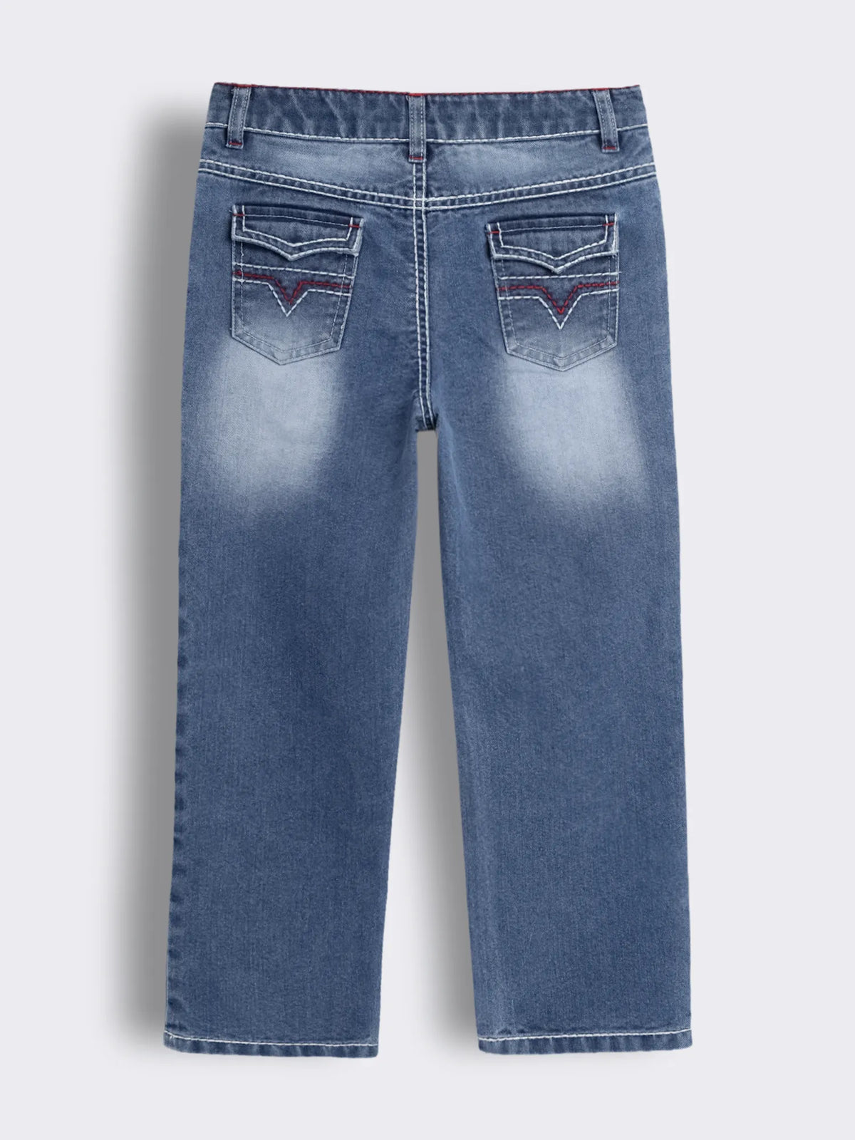 Boys Denim Jeans with Signature Contrast Stitch Detailing