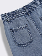 Girls Denim Cami Top and Ruffle Hem Shorts 2-Piece Outfit Set