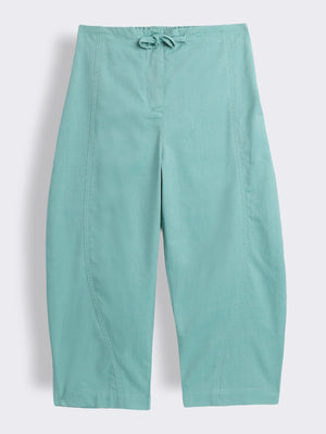 Girls Oxford Chambray Barrel Leg Trouser