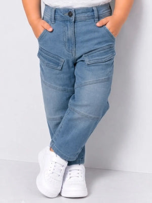 Toddler Boys Straight Fit Jeans with Pocket Detailing